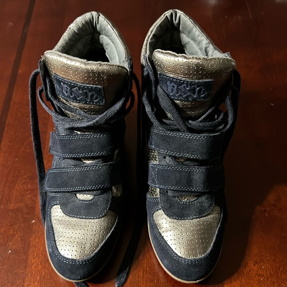 Ash Bowie lace-up wedge sneakers